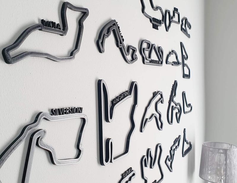 F1 Track Circuit Race Track Collection, 3D Wall Art 0