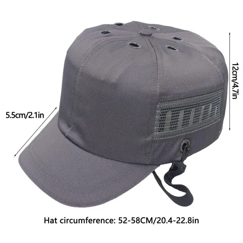 Adjustable Bicycle Helmet – Anti-Collision Safety Baseball Hat for Men and Women, Fits Head Circumference 52-58CM 5