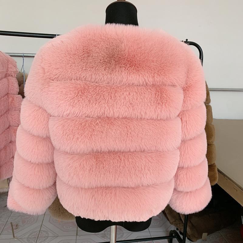 [2024]Women faux Faux Fur Coat Autumn Winter High Quality Faux Fox Fur Coat fluffy coat fury elegant faux furr 7xl plus size women clothing1 2