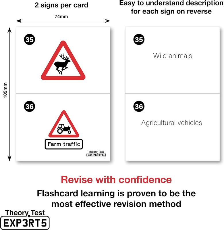 Theory Test Experts 128 Road Signs Flash Cards 2025 (Flashcards) 1