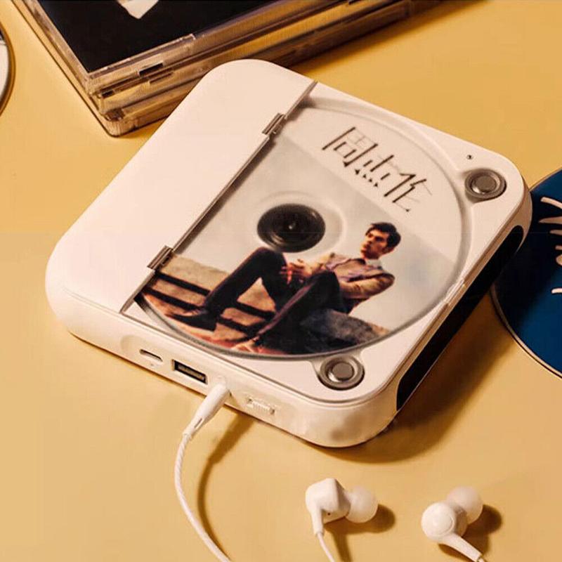 CD Player W/ 1200mAh Rechargeable Battery Personal Bluetooth CD Player UK portable  cd Audio Compact 5