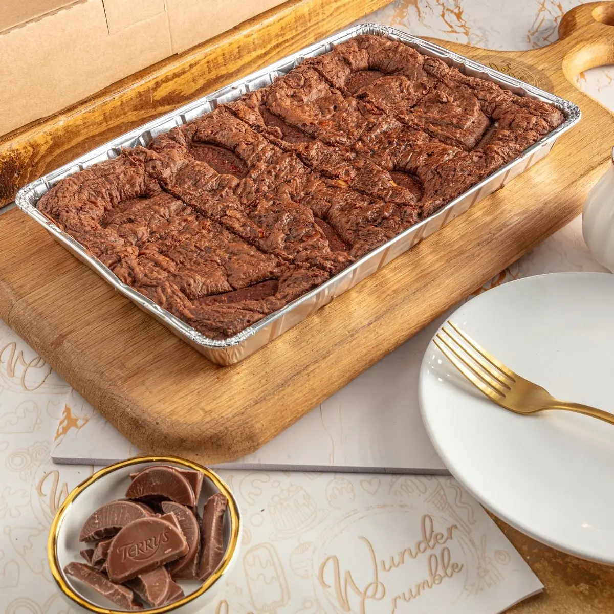 Terrys Orange Brownie tray full size Sweet Snack Chocolate Dessert