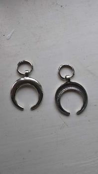 Product Review of Moon Shaped Dangle Earrings, Punk Exaggerated Silver Horn Earrings, Fashion Ear Jewelry for Party, Daily Clothing Decor, Trendy All-match & Exquisite Jewelry for Gift from K**n 0