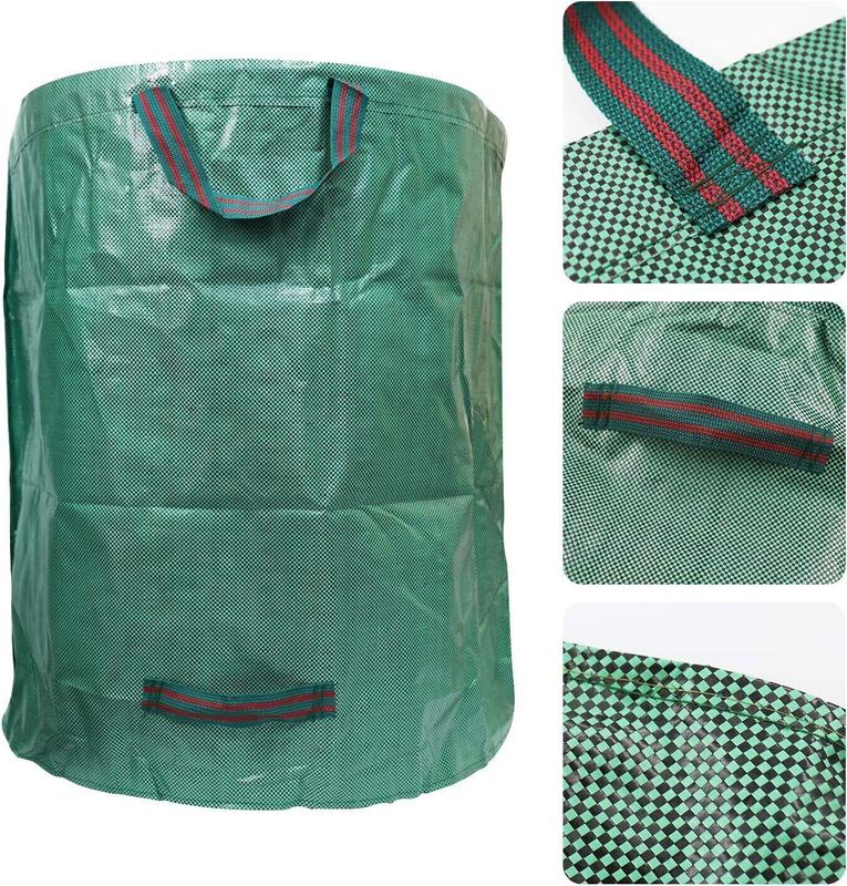 2PCS 272L Heavy Duty Waterproof Large Garden Waste Bags Reusable Storage Bags 3