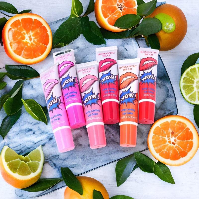 6Colors Sexy Waterproof Lipstick Peel Off Tint Long Lasting Lip Gloss Makeup 2