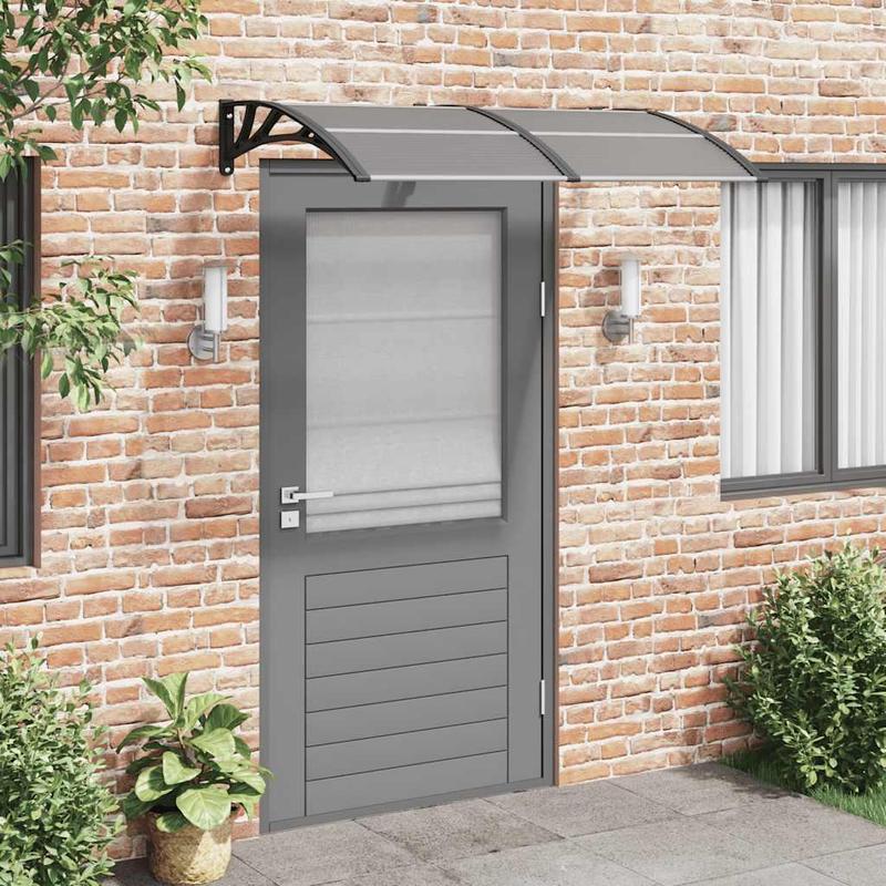 Door Canopy Black 150x75 cm Polycarbonate 0