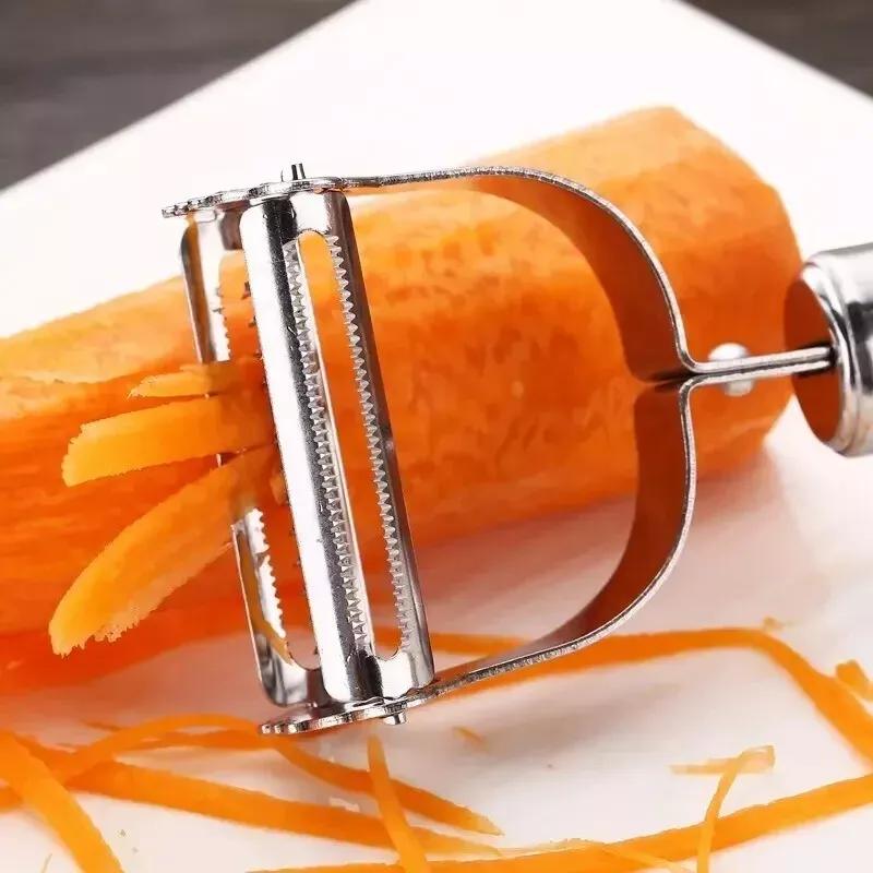 Stainless Steel Potato Peeler Vegetable Carrot Fruit Slicer French Cutter Grater 1