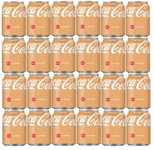 Coca Cola VANILLA Soft Drink Can 330ml - Pack of 24 - Beverage Soft Drinks