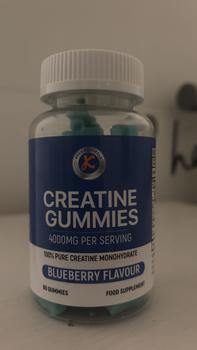 Product Review of Creatine Gummies 4000mg for Men & Women - 60 Gummies - Pure Creatine Monohydrate - Blueberry Flavour, Vegans & Vegetarians from P**l C**s 0