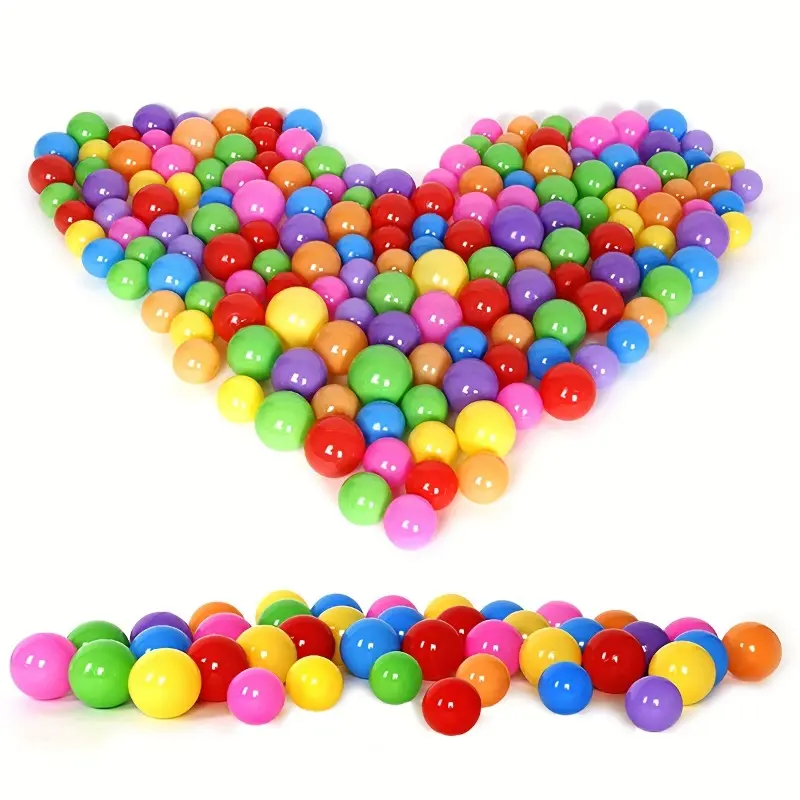 50/100pcs Soft Plastic Ocean Ball Pit Balls - Perfect Toy Balls For Kids, Baby Pool Water Toys, Party Decoration & Photo Booth Props! 3