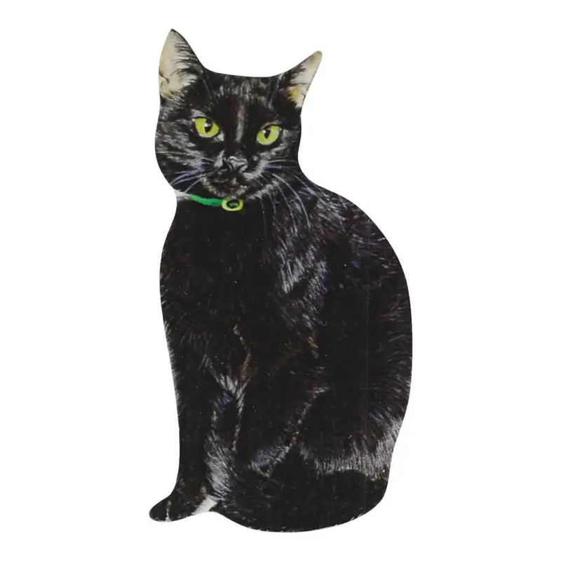 Black Cat Handmade Fridge Magnet 0