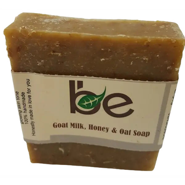 GOAT MILK HONEY & OAT SOAP 120G, GOAT MILK SOAP, ORGANIC HONEY SOAP, OATMEAL SOAP, FRAGRANCE-FREE SOAP, SENSITIVE SKIN SOAP, NATURAL ORGANIC HANDMADE SOAP BAR