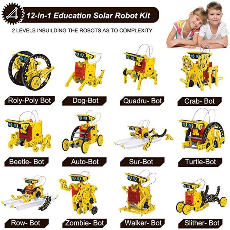 Product Introduction of 12 in 1 Science Experiment Solar Robot Toy DIY Building Powered Learning Tool Education Robots Technological Gadgets Kit for Kid 26