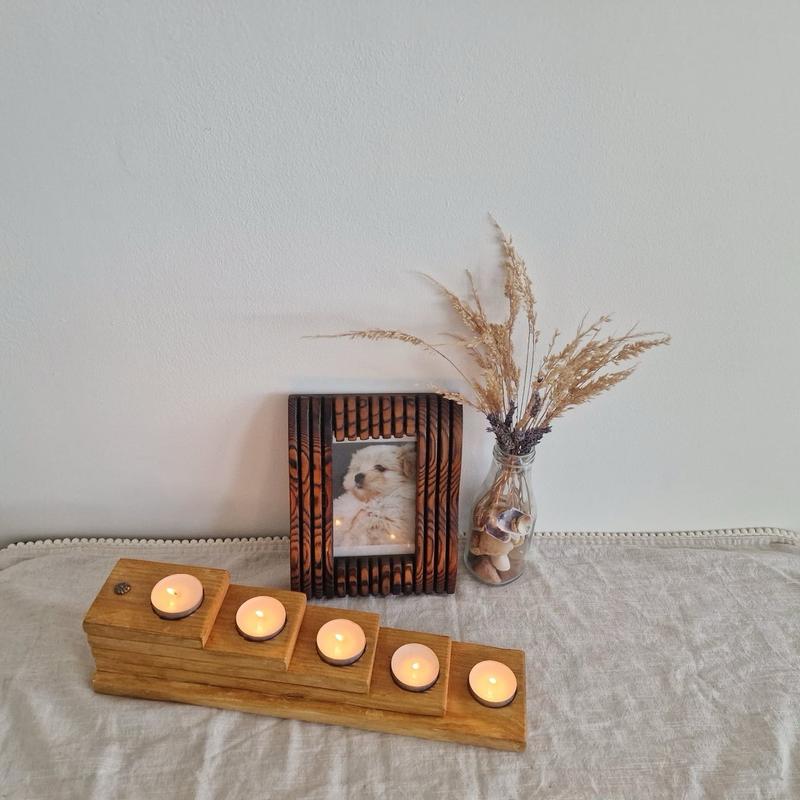 wood candle holder 1