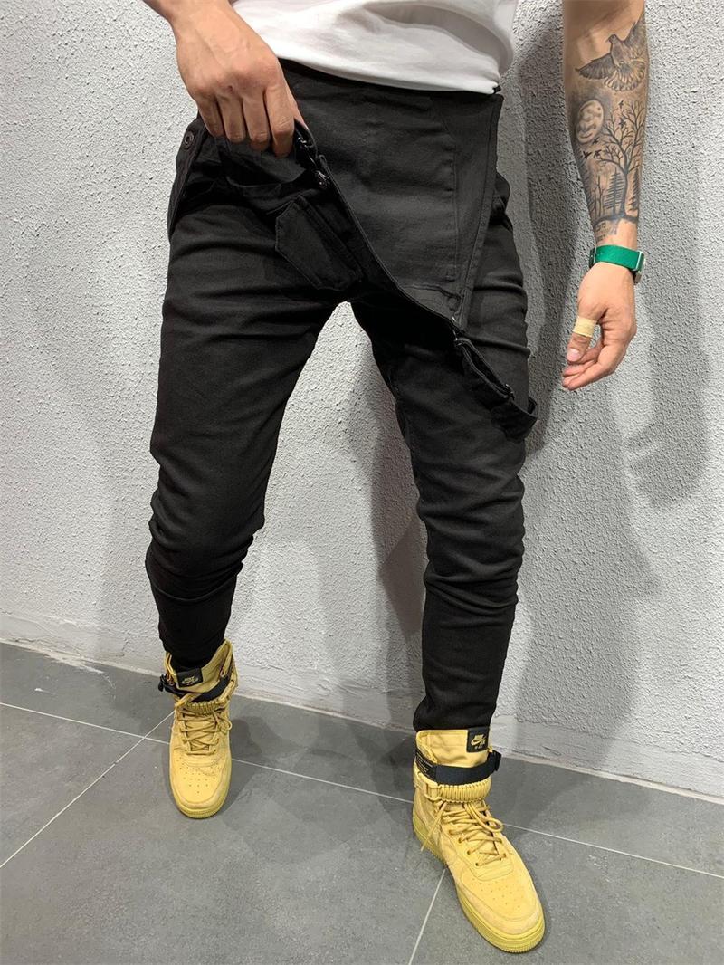 Product Introduction of Camouflage Men's Jumpsuit Multi-pocket Slim Fashion Streetwear Denim Cargo Work Pants Bib Overalls Men High Street Jeans Menswear Trouser 5