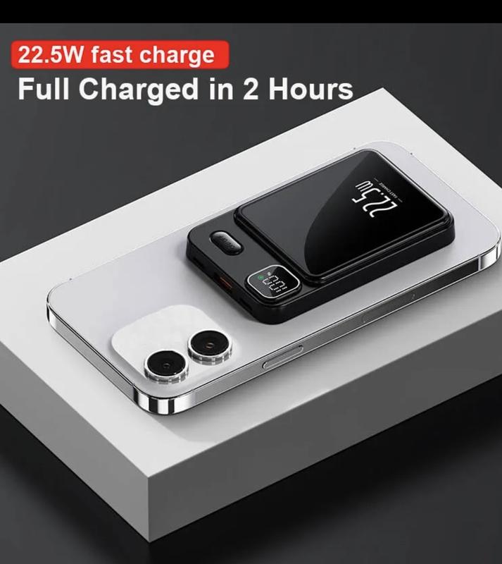Magnetic Wireless 10000 mhA Power Bank For Magsafe Battery Pack For iPhone 4