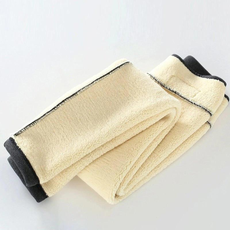 Fleece-Lined And Thickened Lamb Fleece Leggings Women's Autumn And Winter High-Waisted Tight-Fitting Thermal Pants Slim-Fit 3