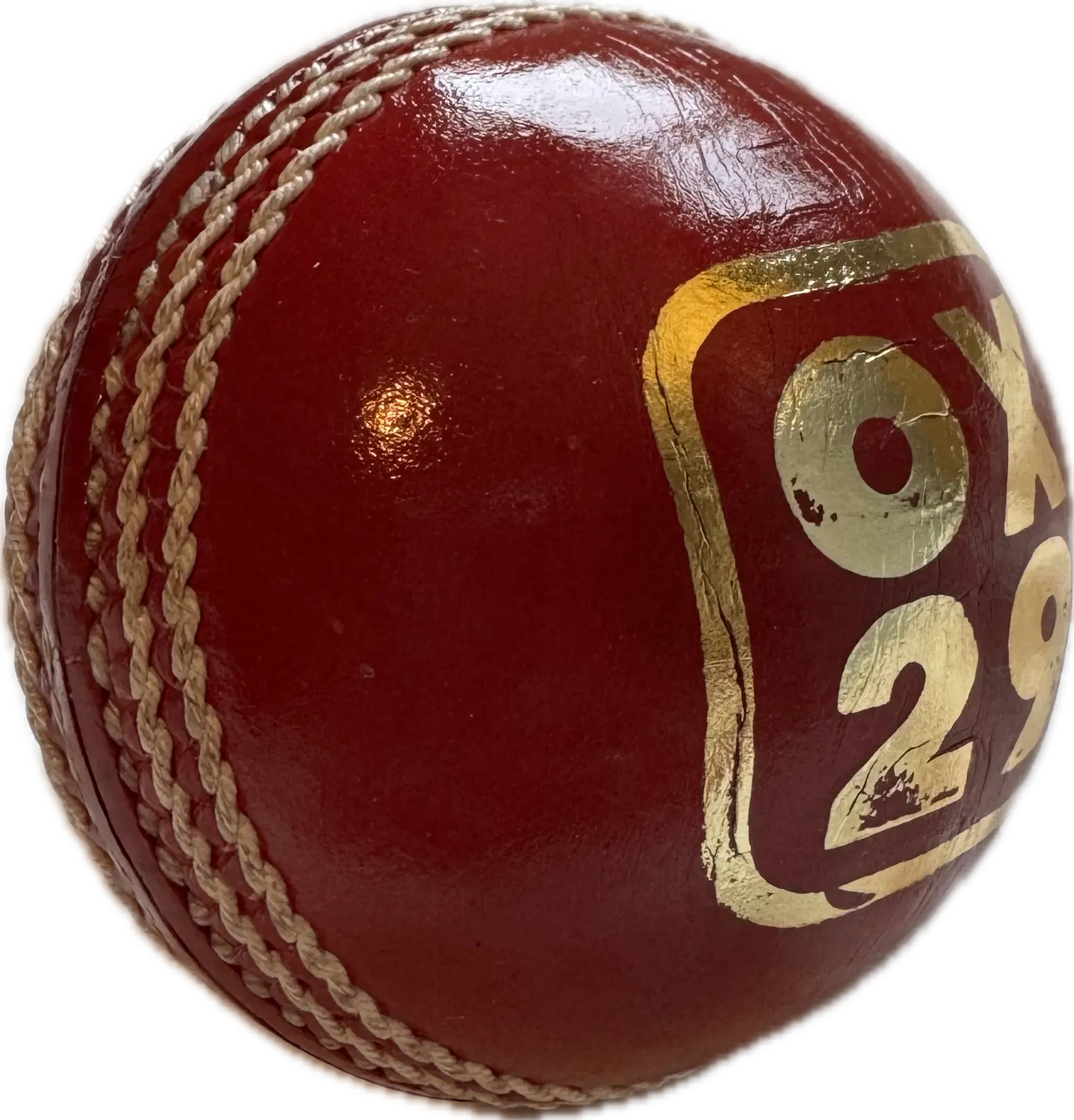 OX29 Women's Red Super Action 'Grade A' Cricket Ball, 5 oz, 142 grams Cricket Ball for matches and training indoor and outdoor, 4 piece hand stitched sewn design