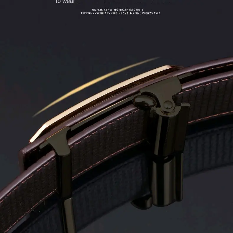 Luxury Men's Genuine Leather Belt for Fashionable Style 1