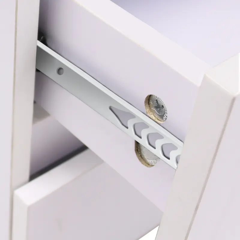 Sundaze Chest of 2 Drawers Bedside Table Bedroom Furniture 30x30x40cm Slide  Drawer 5