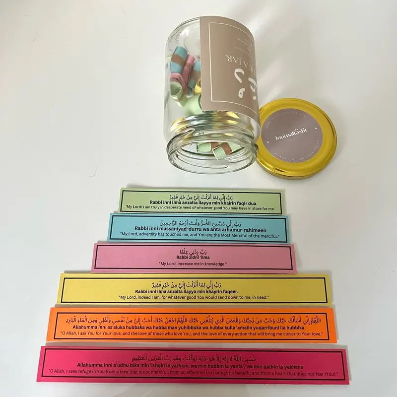 Quranic Verse Jar, Color Coded Verses for Each Emotion | Islamic gift | Quran I Muslim | Dhikr | Umrah Cards | Dua Cards | Allah | Islam | Arabic |Quran Jar | Islamic Gift | Muslim Gift for women 6