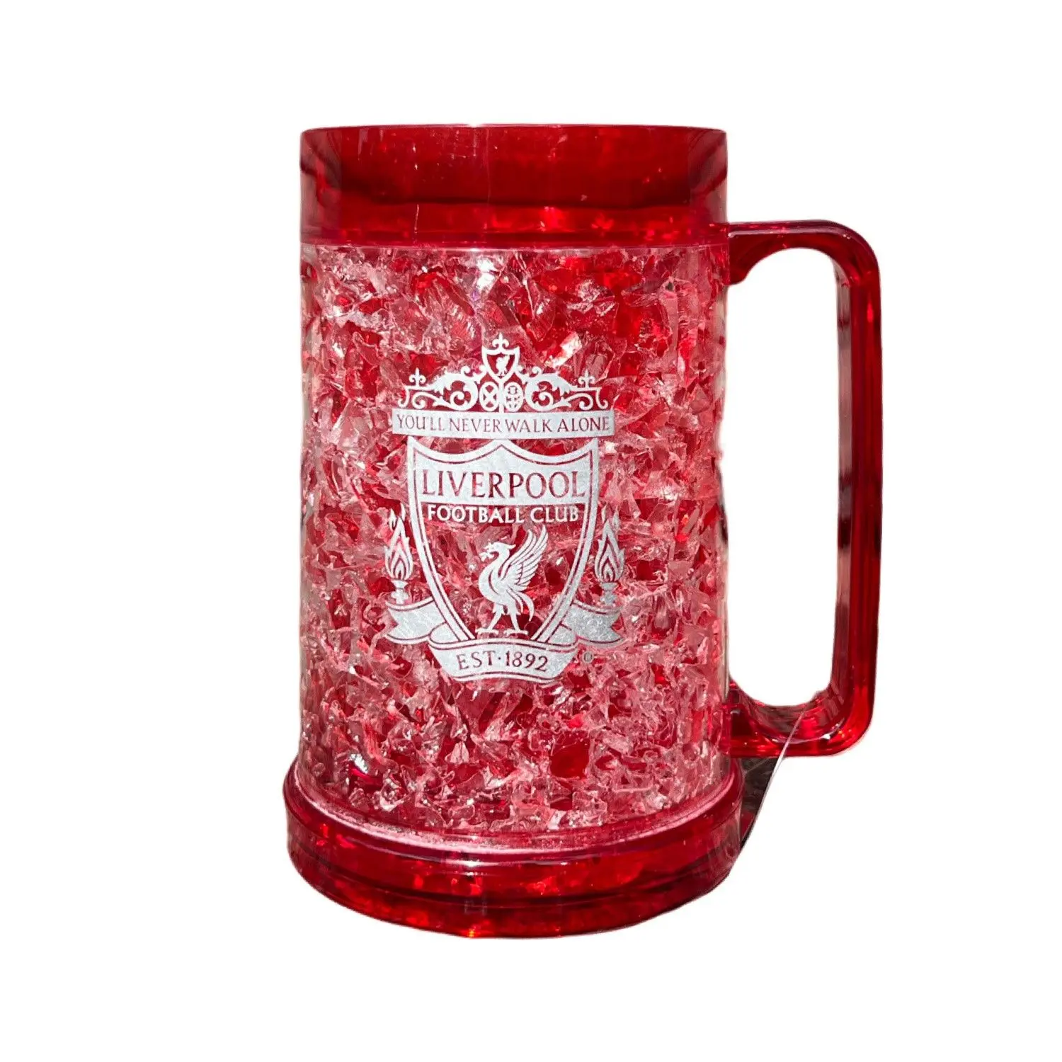 Liverpool FC Official Red Freezer Mug with Silver Crest