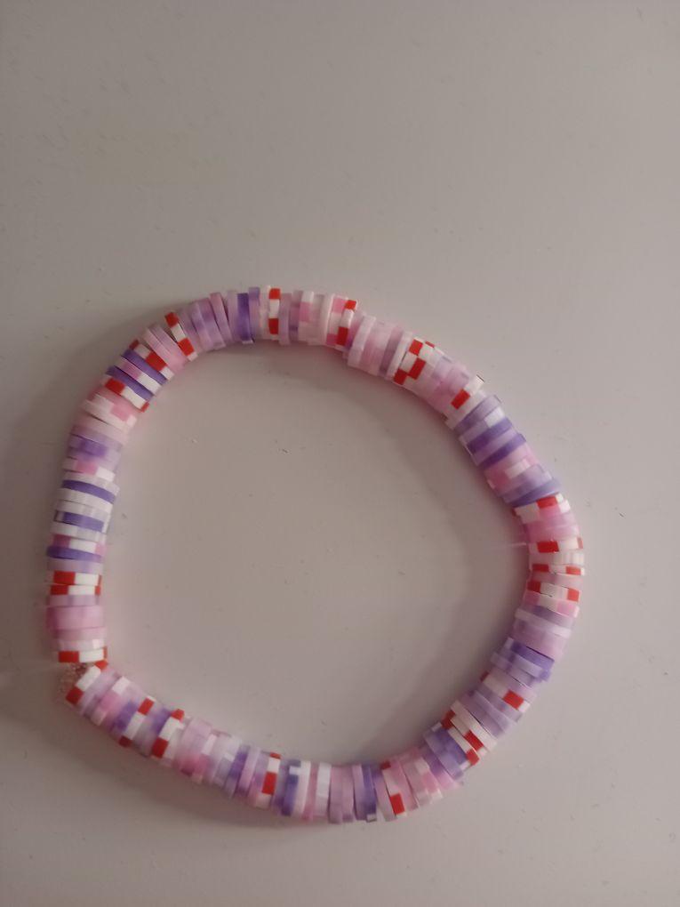 Product Introduction of Pixel clay bead bracelet. 1