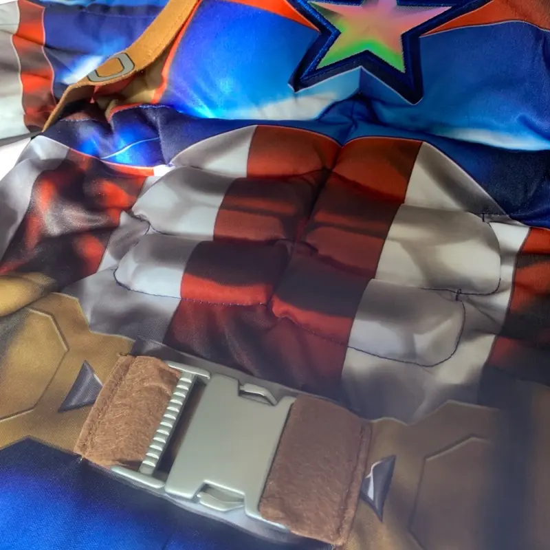 Boys Captain A Fancy Dress Suit with Shield Size 9-10 Years Old Only 3