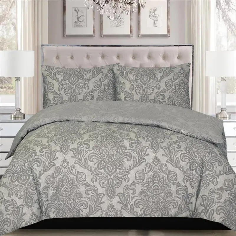 Rich Cotton 3PCS Bedding Set Single Double King Size Duvet Quilt Cover Set Multicolored soft duvet set grey white black breathable duvet covers durable printed duvet sets machine wash bedset anti-drop super king fade resistant pumpkin bedding set 3