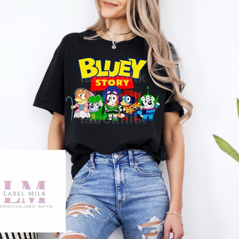 Adults Bluey T-Shirt, Bluey Clothing, Adult Clothes, Cute Tops, Soft Tops for Adults, Grannies, Bluey, Toy Story, Mum Era, Bluey Era, Toy Story 2