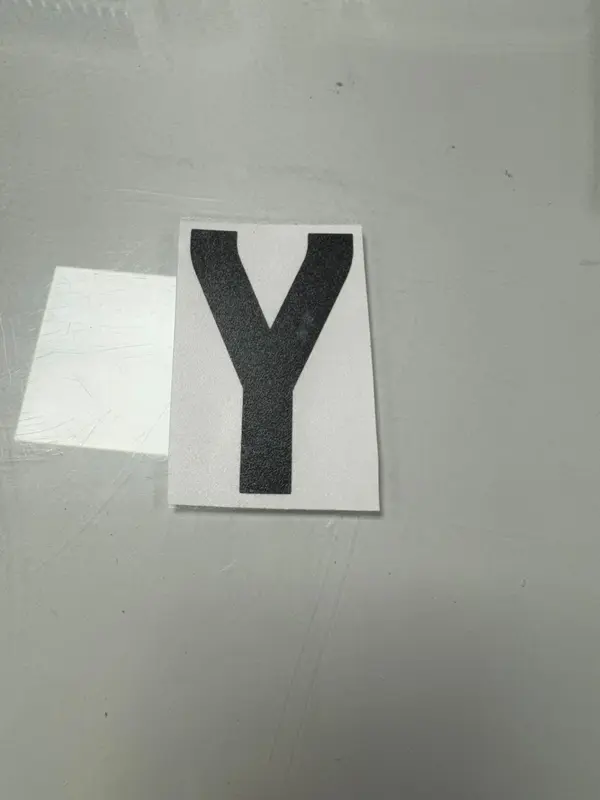 Anti Flash letters designed to disappear when exposed to camera flash 7