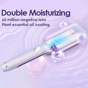 【2025NEW】32mm French Wave Curling Iron, Egg-Roll Hairstyle Water Ripple V-Shaped, 4 Gears Temperature Fast Heating Ceramic Barrel, 32mm Mermaid Wave Wand for Long or Short Hair, Easter 3