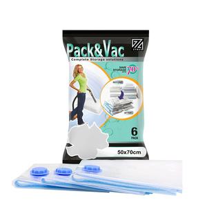 6 x Strong Vacuum Storage Space Savings Bag Space Saver Bags New Vacum Bag Vaccum[50X70cm]