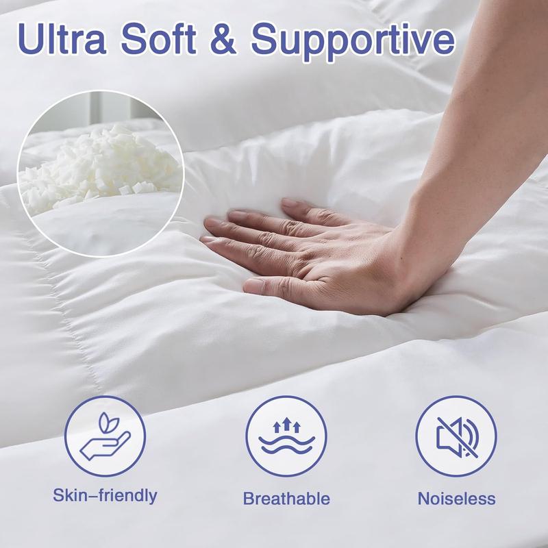 Product Introduction of Hotel Quality 1000 GSM Mattress Topper Extra Deep Thick 4 Inches / 10cm Bounce Back Fluffy Toppers Single Double King Super King Bed Size comfy mattresses 16