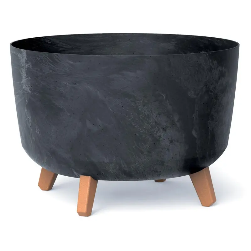 400mm Round Gracia Flower Pot with Case - 5