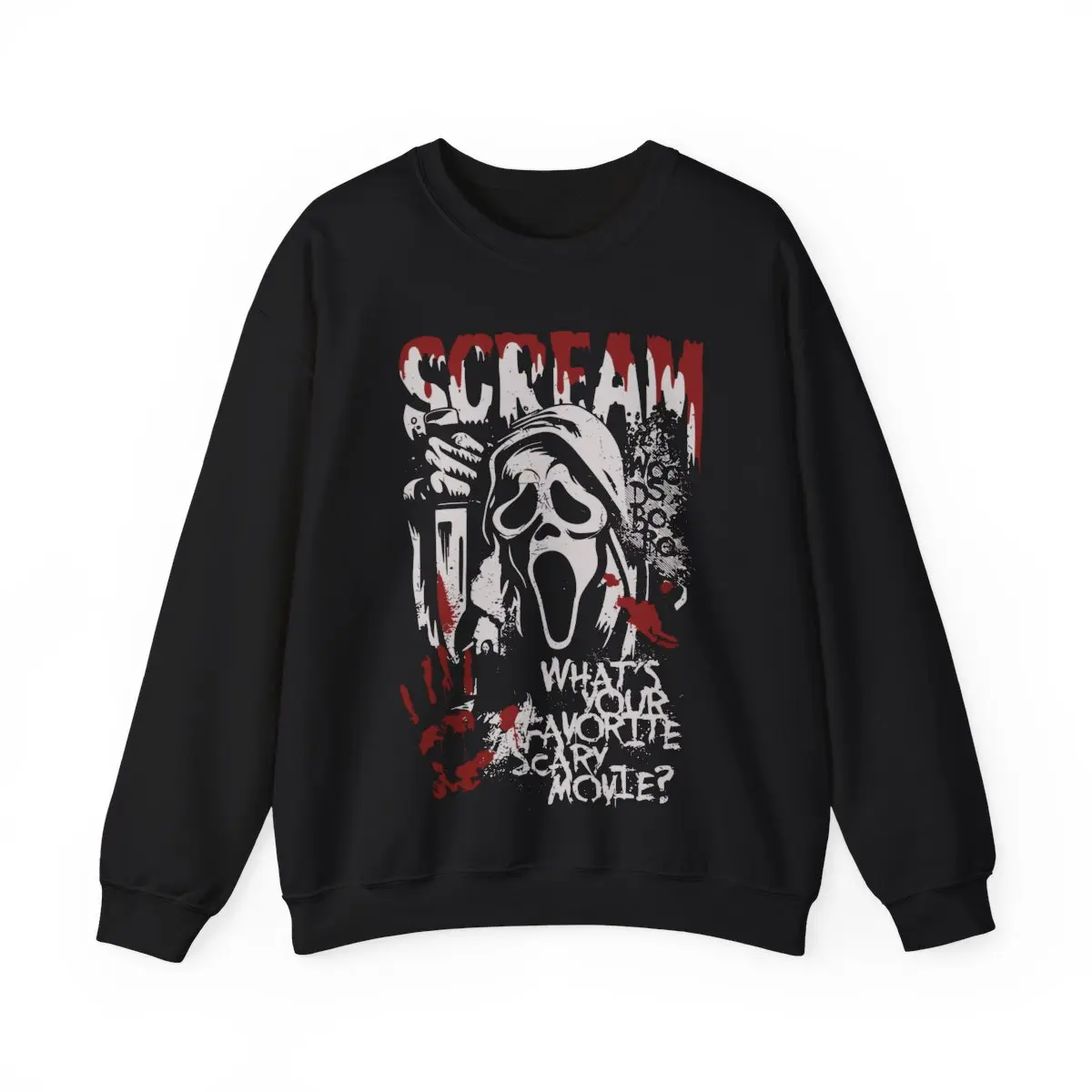 Sw - Ghostface Scream Halloween Sweatshirt