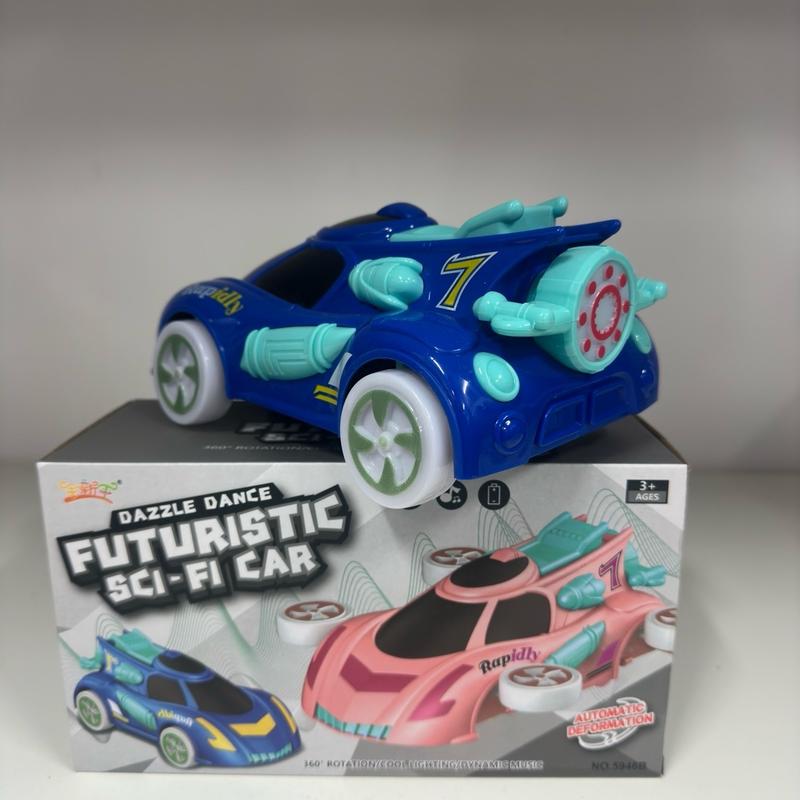 Futuristic 360 Spinning Flying Car with Lights and Sounds - Battery Operated 3