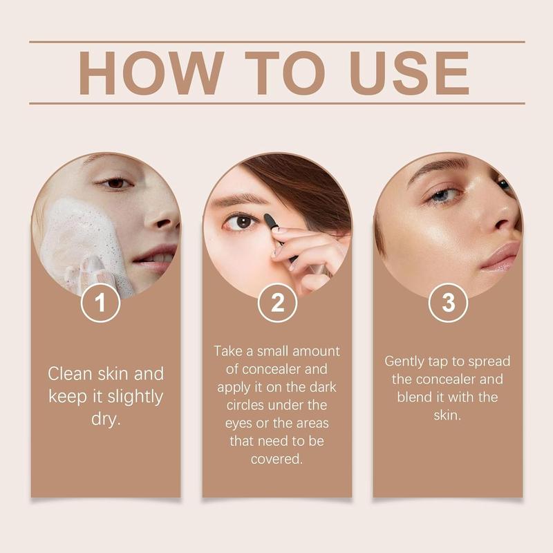 Product Introduction of Colored Clay CC Undereye Corrector, Colored Clay Under Eye Corrector, Color Corrector for Dark Circles, Seamless Conceal Hydrating Under Eye Corrector Concealer with Brush 6