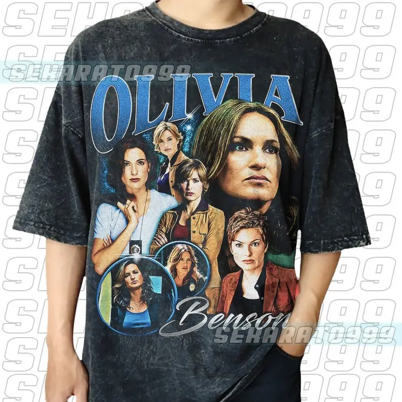 Vintage Wash Olivia Benson Vintage T-Shirt, Gift For Women and Man Unisex T-Shirt, Retro Gift, Law and Order