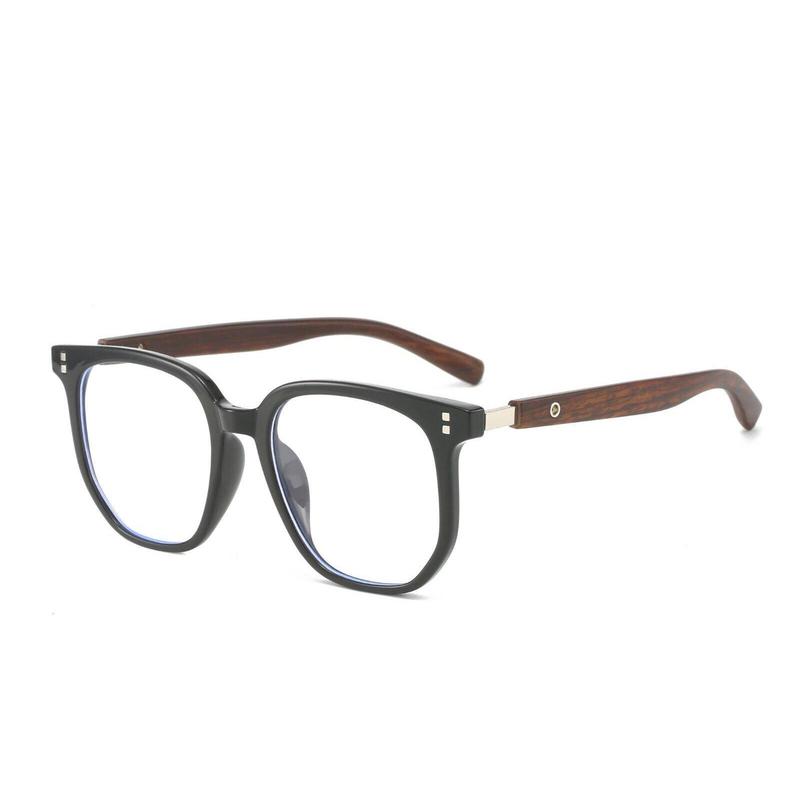 Eyeglasses Frames Trend Flat Glasses Men Women Wood Grain Legs Fashion Style 0