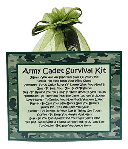 Army Cadet Survival Kit ~ Fun Novelty Gift & Greetings Card Alternative | Birthday Present | Good Luck Gift Idea | Personalised Keepsake 2