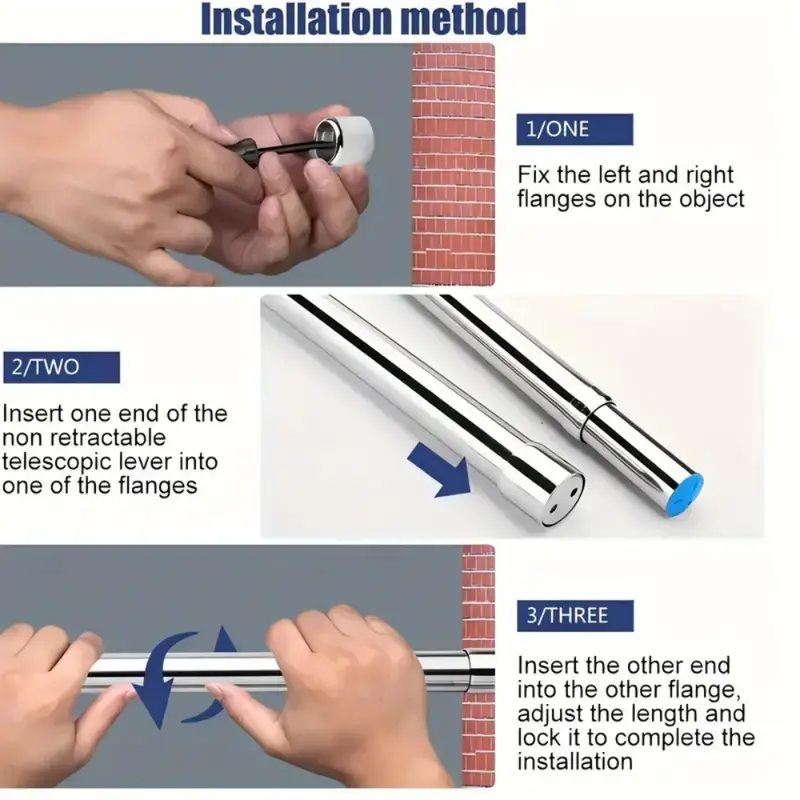 the clothes drying rod is silver 5