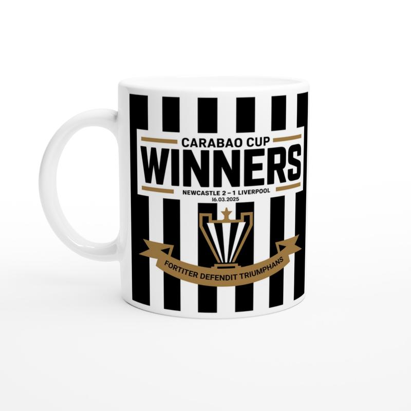 🚨 Newcastle United Cup Winners 2025 Mug – Limited Edition! 🏆⚫⚪ 1