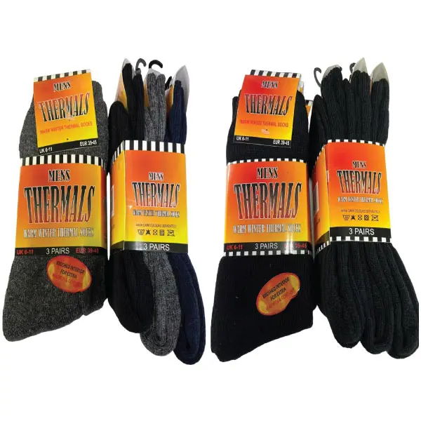 3-12 Pairs Men's Winter Thermal Heat Socks Outdoor Work Heavy Duty UK 6-11
