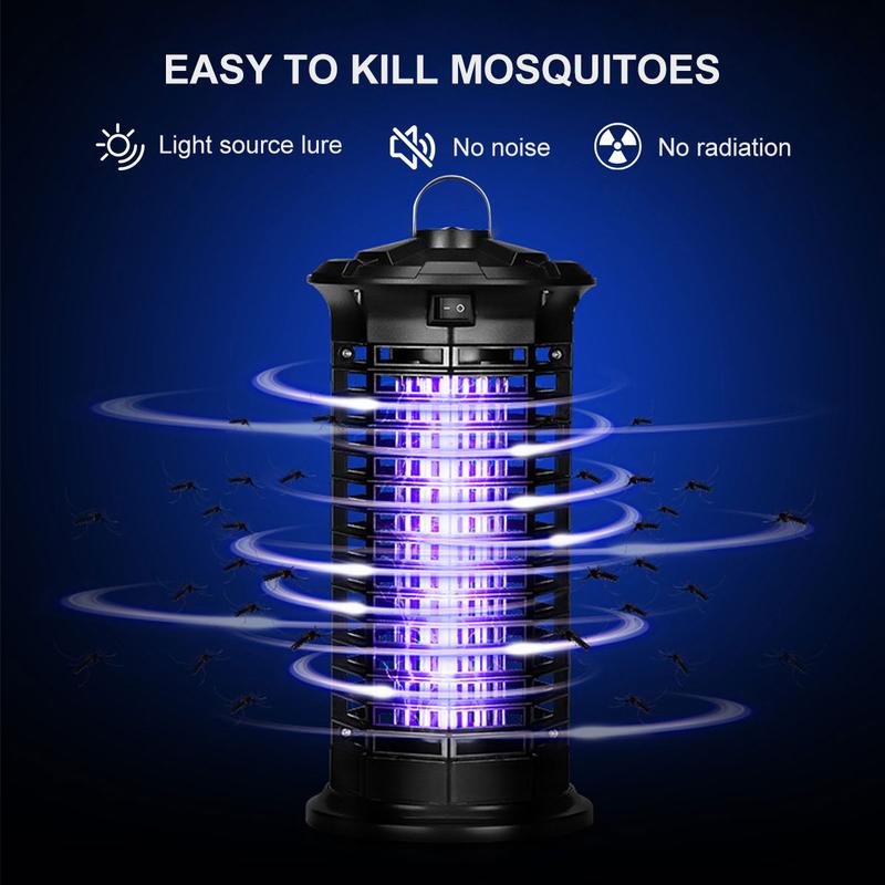 【UK Seller】 Electric Mosquito Killer Lamp, Portable Insect Pest Bug UV LED Light Repellent Mosquito Zapper Catcher Trap Light with Brush For Baby Sleeping For Home, Office, Kitchen, Bedroom, Living Room, Patio, Garden, Courtyard For Mother's Day Gifts 3
