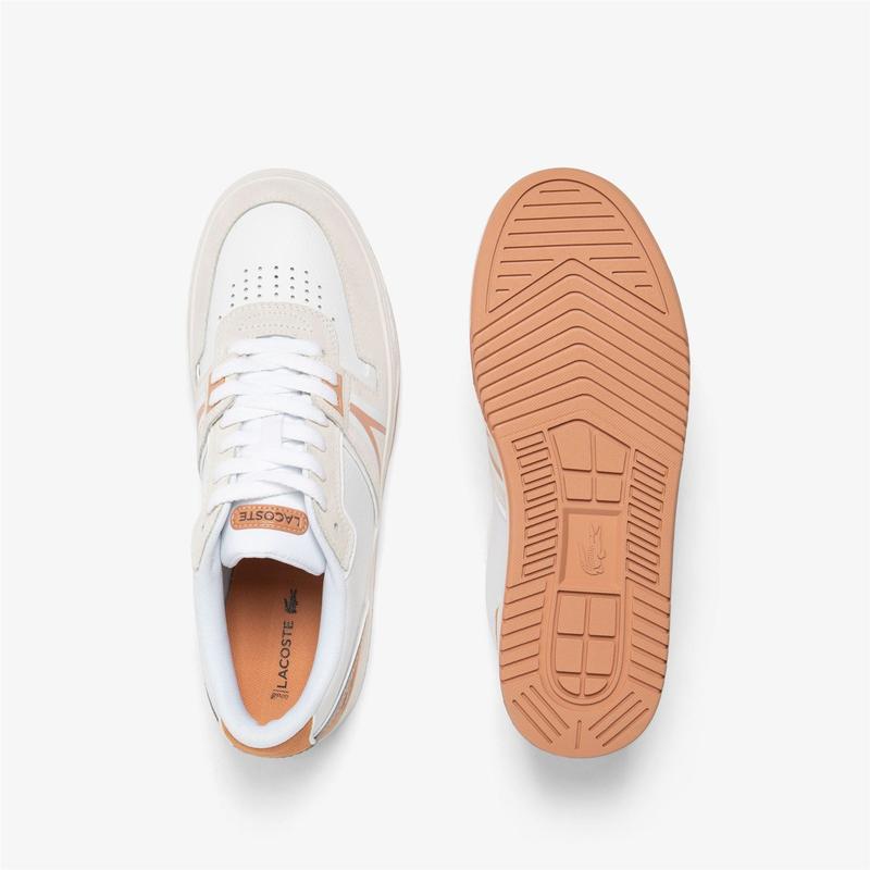 Mens Lacoste L001 Trainers in White 3