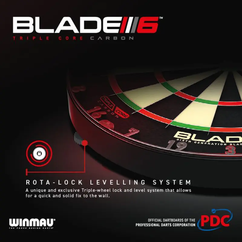 Winmau Blade 6 Triple Core Professional Level Dartboard 2