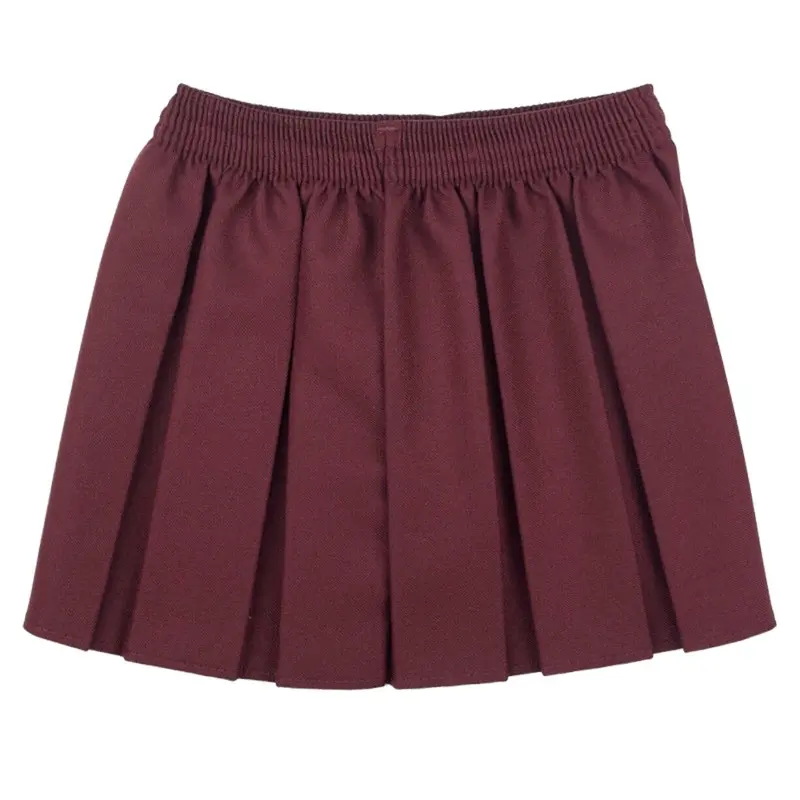 Girls School Skirts Box Pleated Elasticated Waist Skirt Kids School Uniform New 7