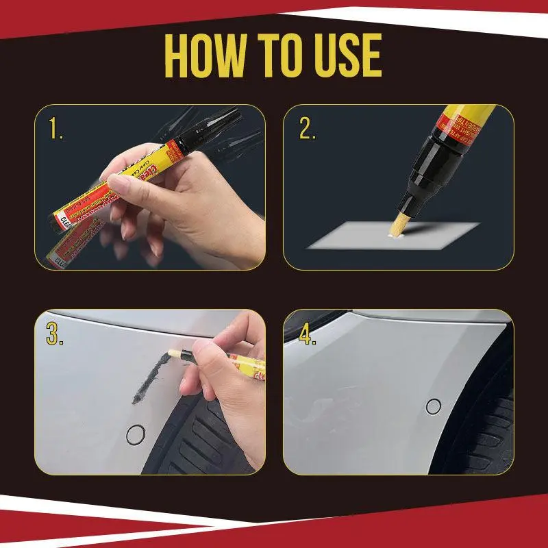 2/1pc Car Scratch Repair Pen Touch-up Painter Pen Surface Repair Professional Applicator Scratch Clear Remover For Any Color Car 1
