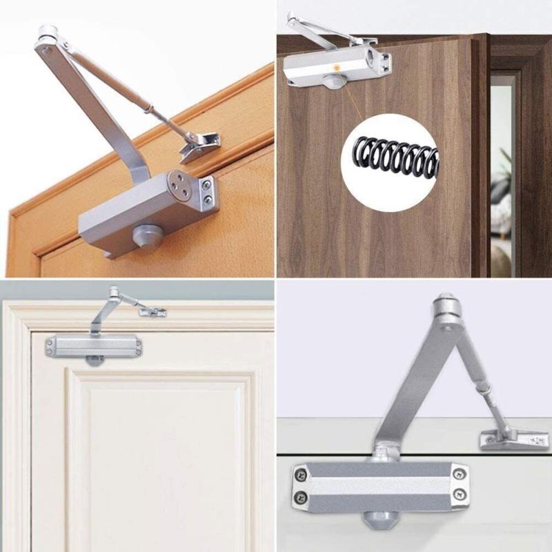 25-45KG Heavy Duty FIRE RATED Overhead Door Closer Opener Softs Close Adjustable 7